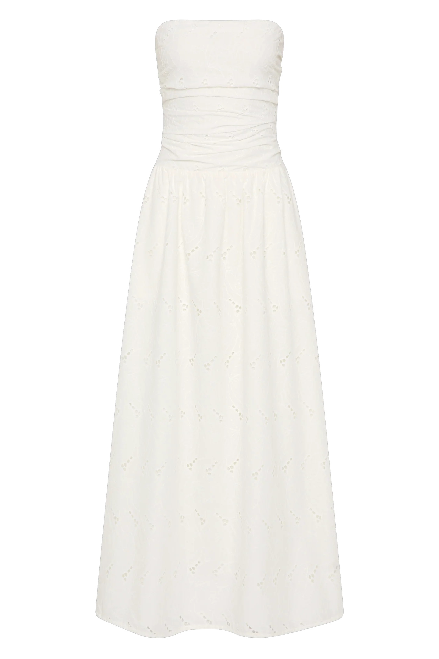 Moa Maxi Dress - Birgitta Broderie/Anglaise White
