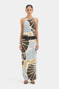 Lola Pleated Midi Dress - Fiorello Verde