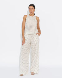 Sedona Pant - Vanilla/Black