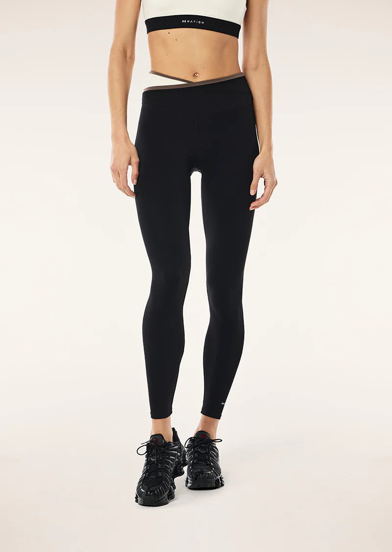 Status Full Length Legging - Black/Walnut