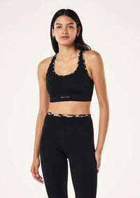 Stellar Sports Bra - Black/Leopard
