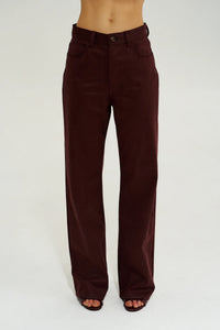 Vegan Suede Jean - Syrah