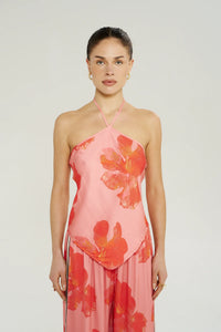 Scarf Top - Peach Petals