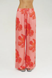 Wide Leg Pant - Peach Petals