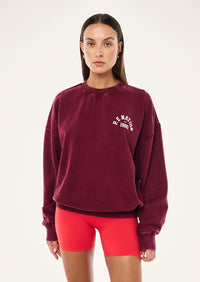 Swerve 2.0 Sweat - Washed Cabernet