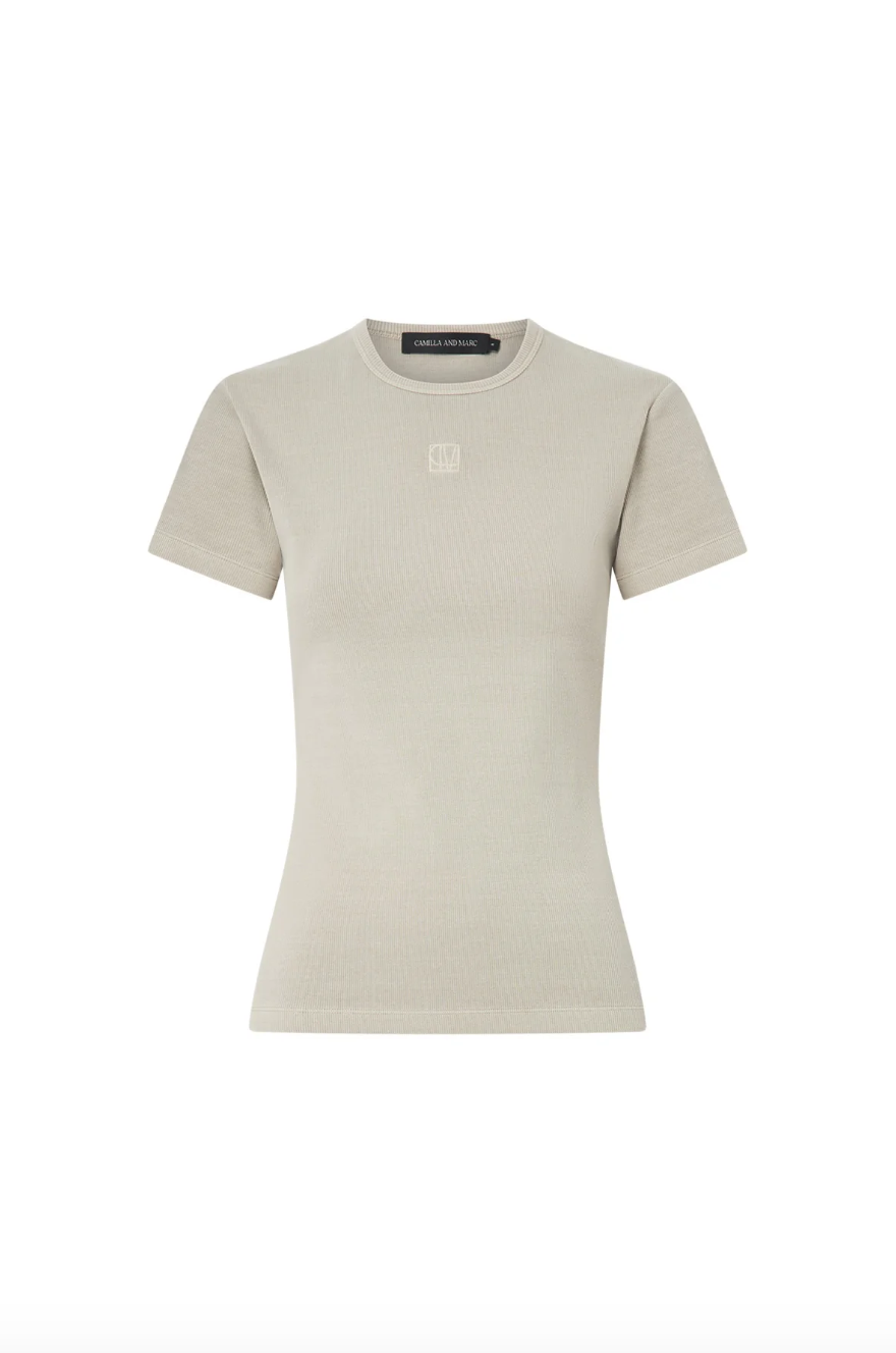 Abel Fitted Tee - Alabaster