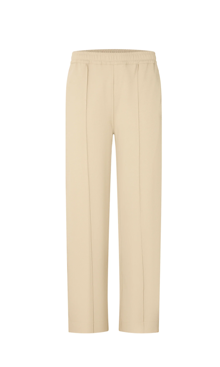 Twill Stripe Detail Pant - Light Tan / Red