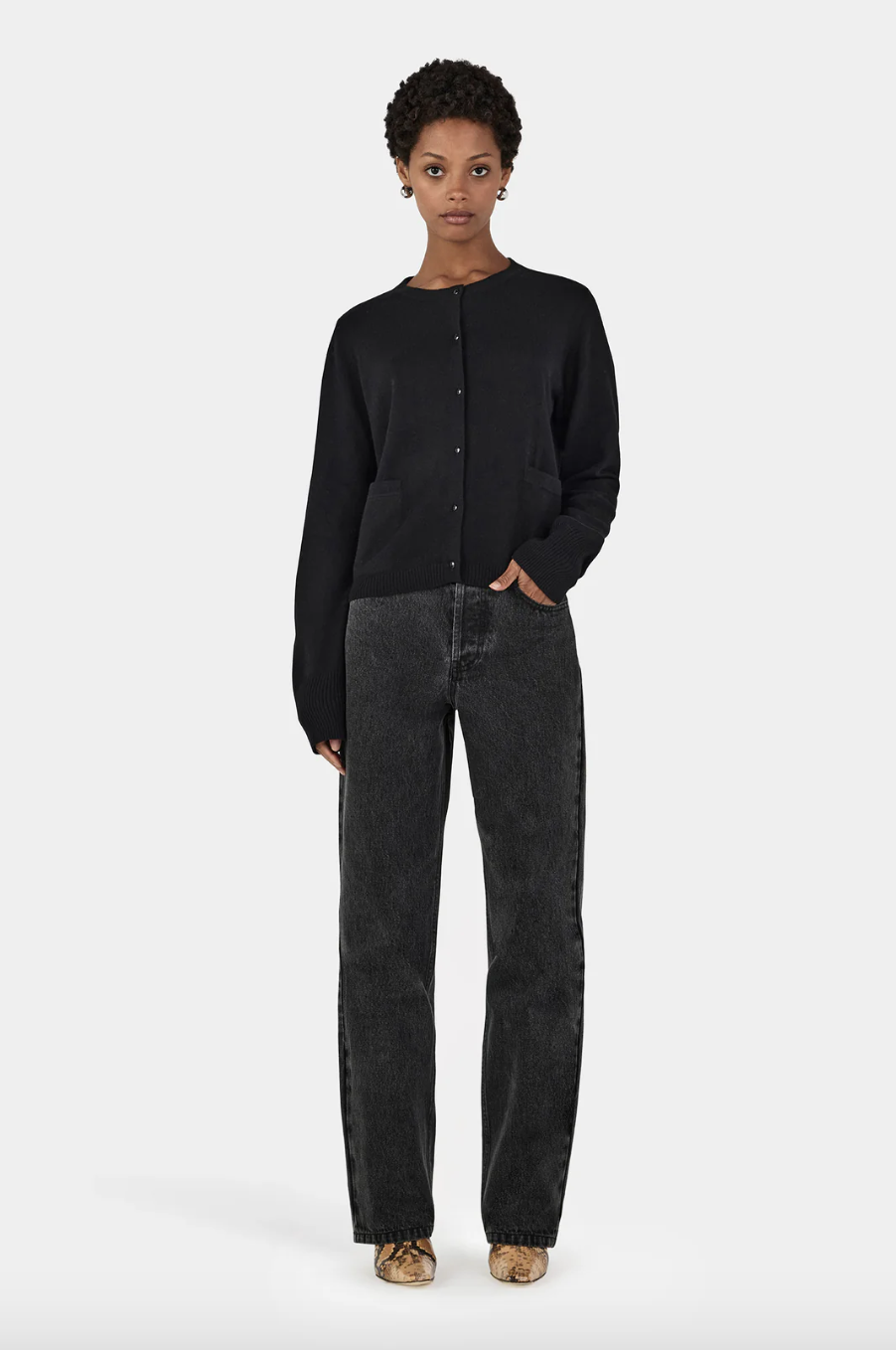 Dolly Cashmere Cardigan - Black