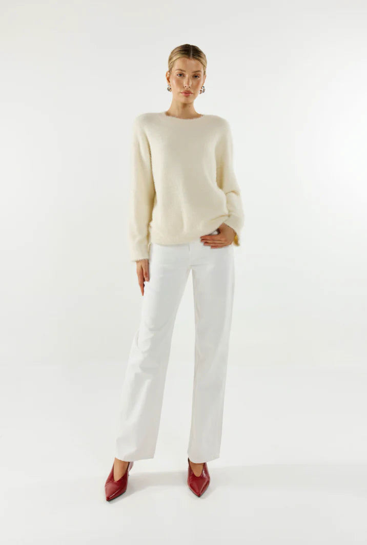 Angelina Knit Jumper - White