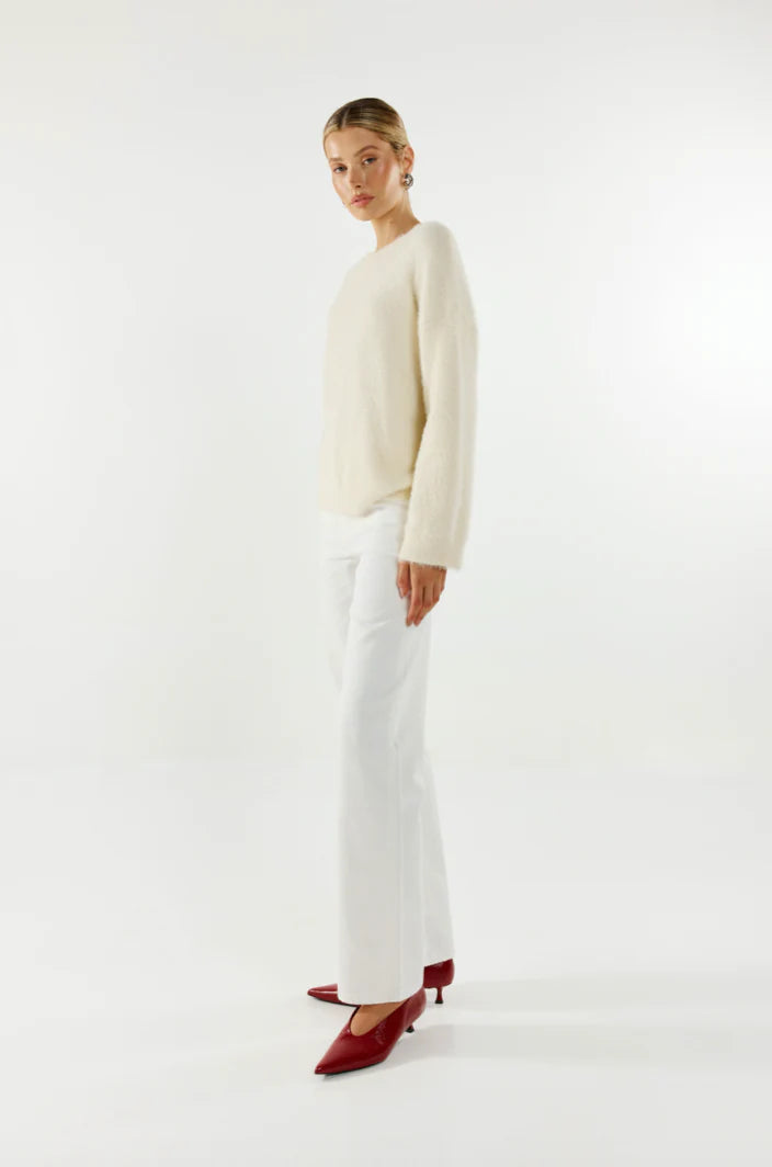 Angelina Knit Jumper - White