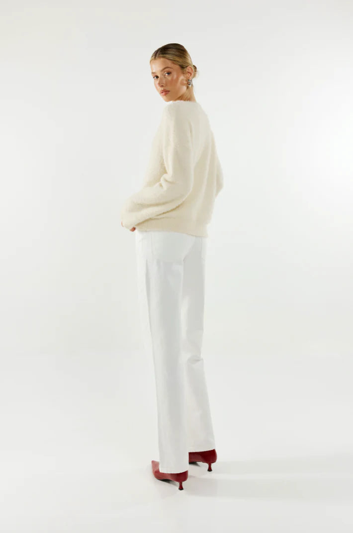 Angelina Knit Jumper - White