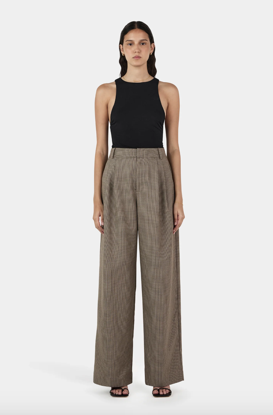 Hamilton Suit Pant - Chestnut Check