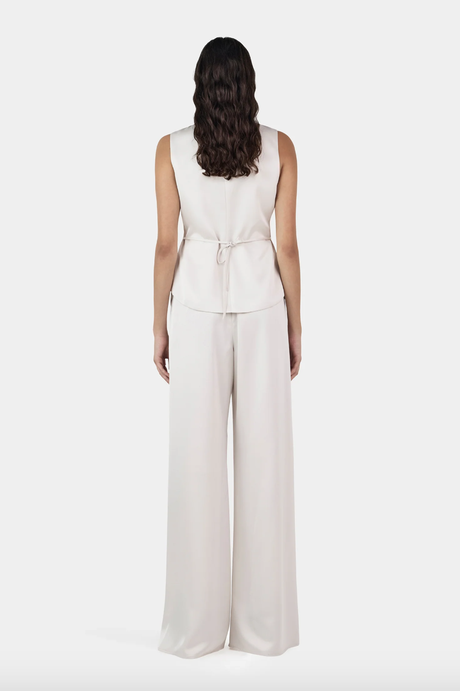 Lane Satin Pant - Ivory