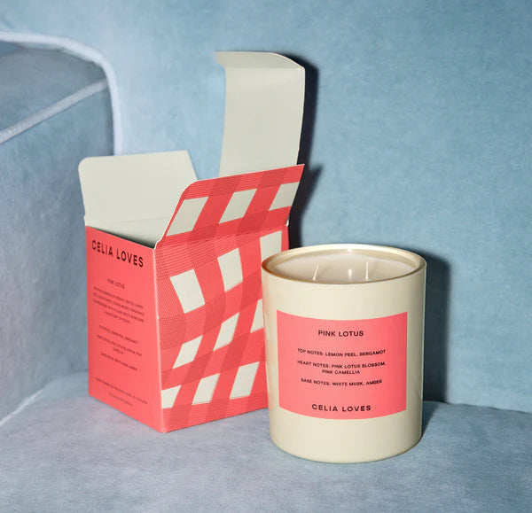 Pink Lotus Candle