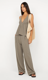 Jonni Pant - Charcoal Stripe