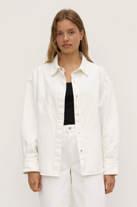 Emilia Denim Overshirt - Vintage White