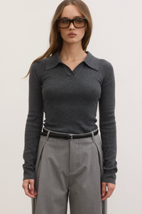 Dahlia Top - Grey