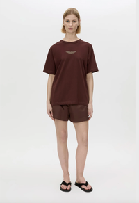 Janice Logo Tee - Chocolate