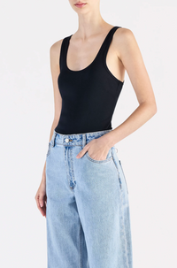 Organic 90's Singlet - Black