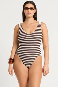 Mara 1 Piece - Sable Stripe