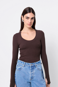 Lincoln Top - Chocolate