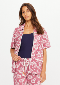 Lahaina Cabana Zip Shirt - Floral