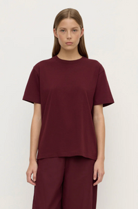 Organic Base Tee - Merlot