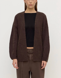 Ariel Knit Cardigan - Dark Chocolate