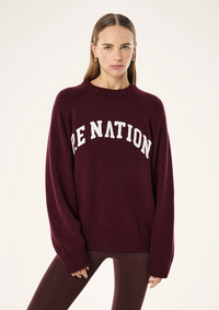 Legacy Knit Crew - Mahogany / Whisper