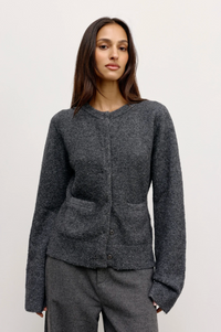 Beatrice Cardigan - Dark Heather Grey