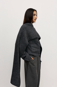 Cape Scarf - Dark Heather Grey