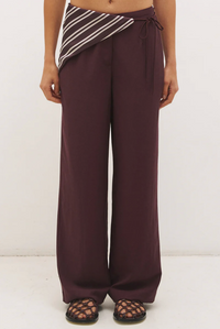 Elira Scarf Pant - Bitter Chocolate