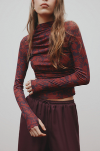 Clementine Mesh LS Top - Clementine