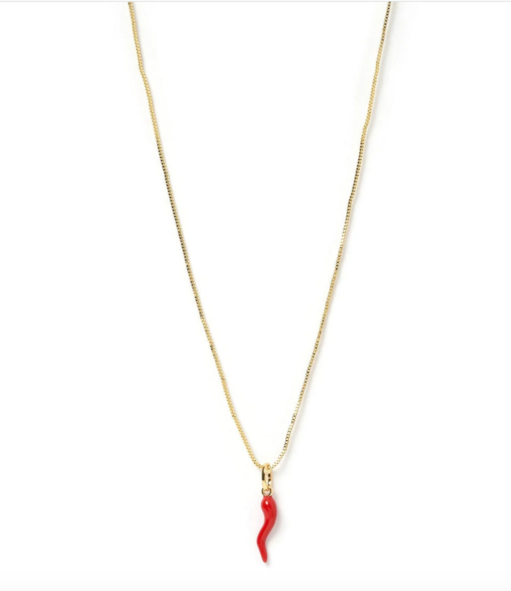 Cornicello Red Charm Necklace