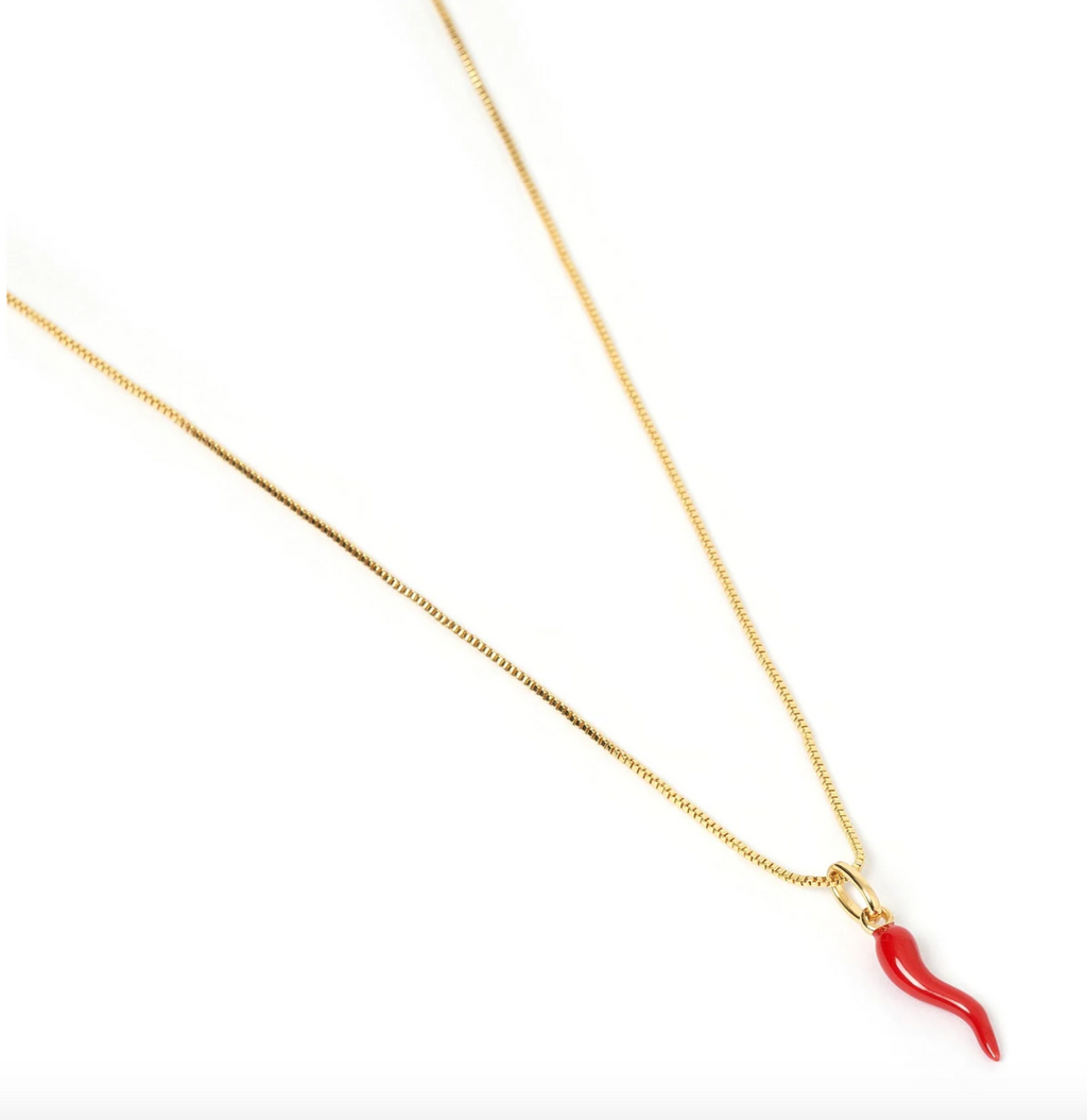 Cornicello Red Charm Necklace
