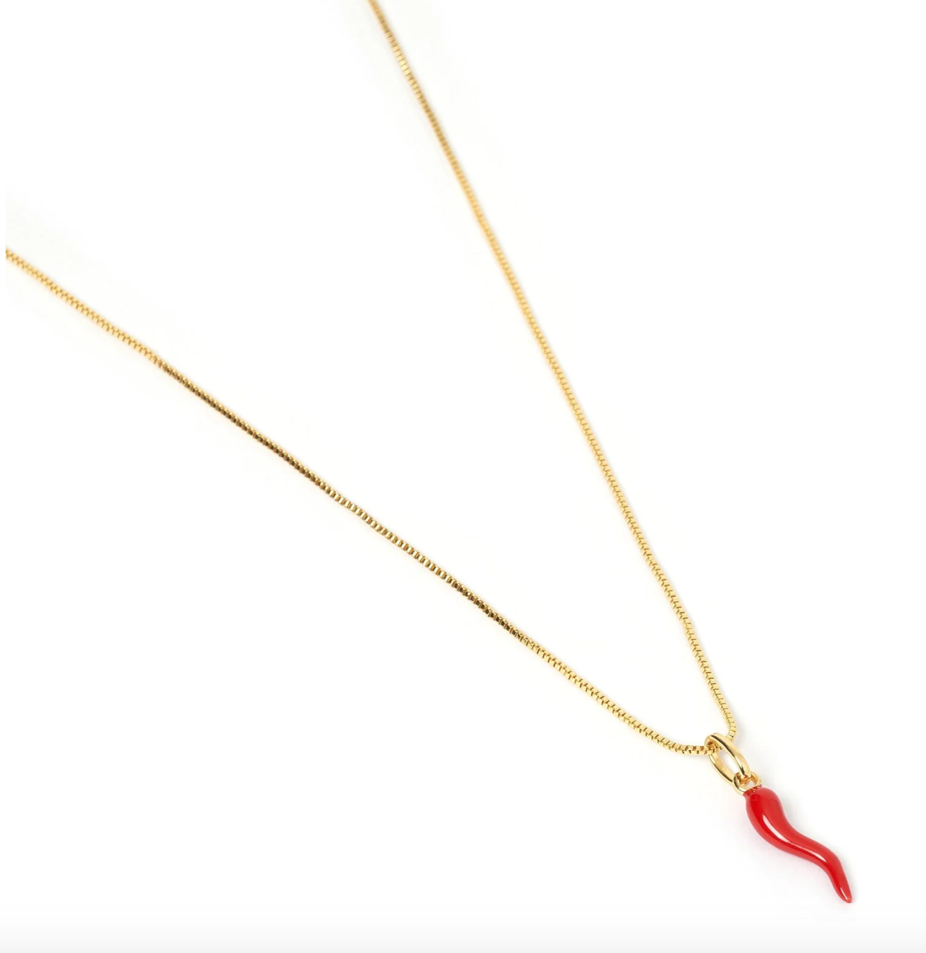 Cornicello Red Charm Necklace