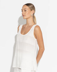 Lumiere Long Tank - White