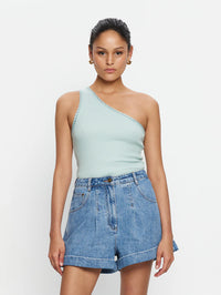 Tallulah One Shoulder Tank - Haze
