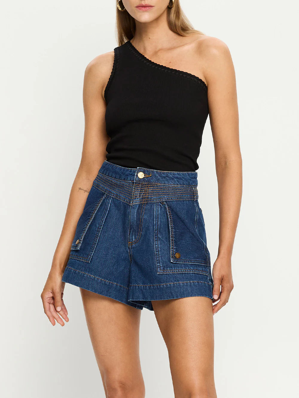 Celine Denim Short - Indigo Blue