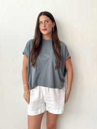 Circle T.Shirt - Steel Blue