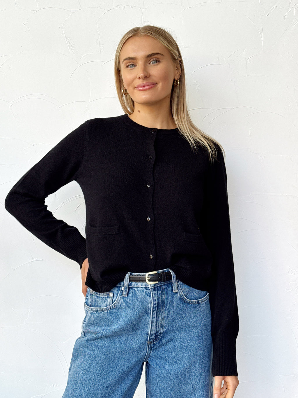 Dolly Cashmere Cardigan - Black