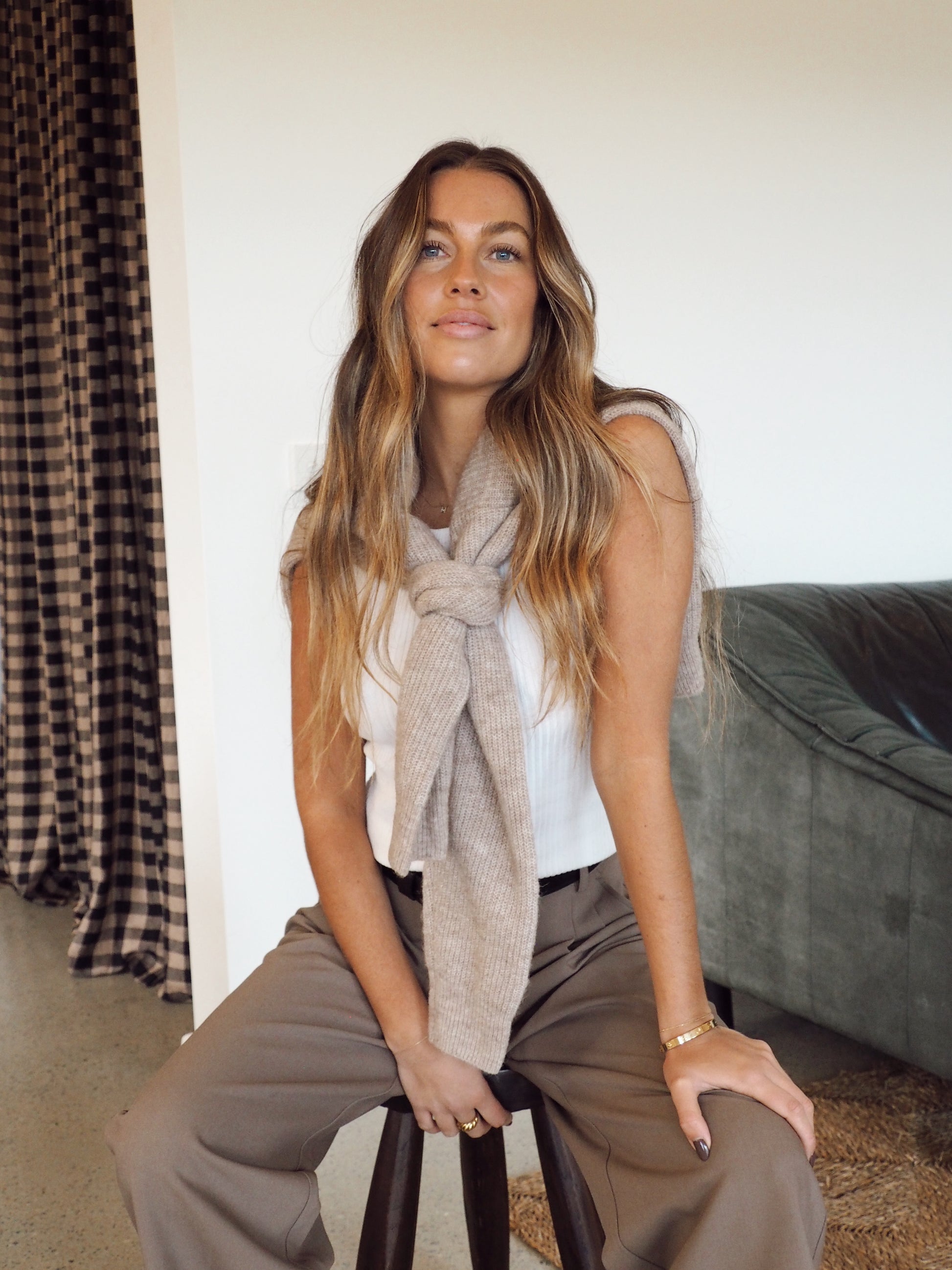 Finley Alpaca Cardigan - Choc Marle