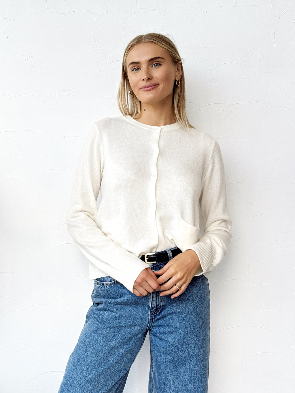 Dolly Cashmere Cardigan - Ivory