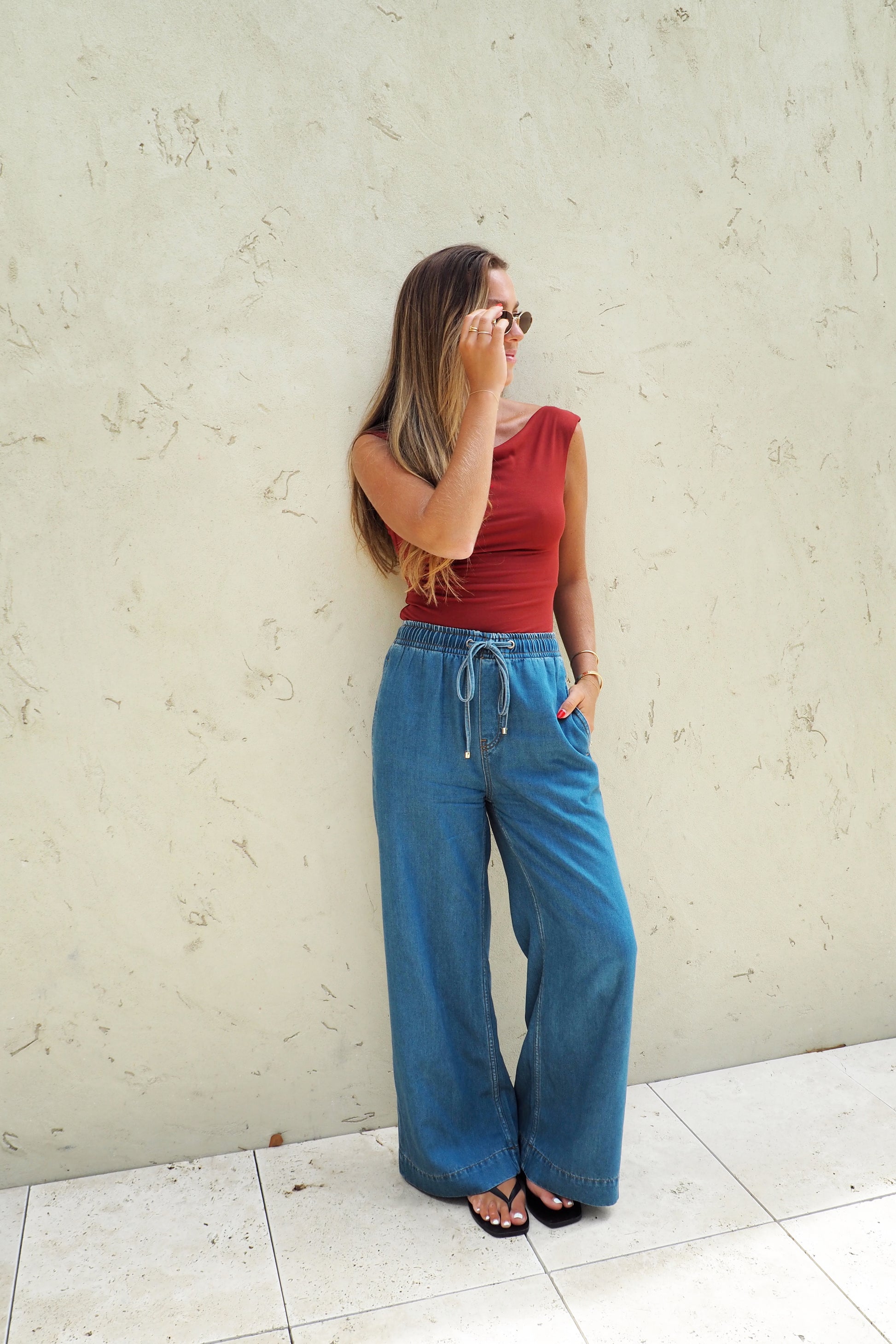 Everly Top - Cherry