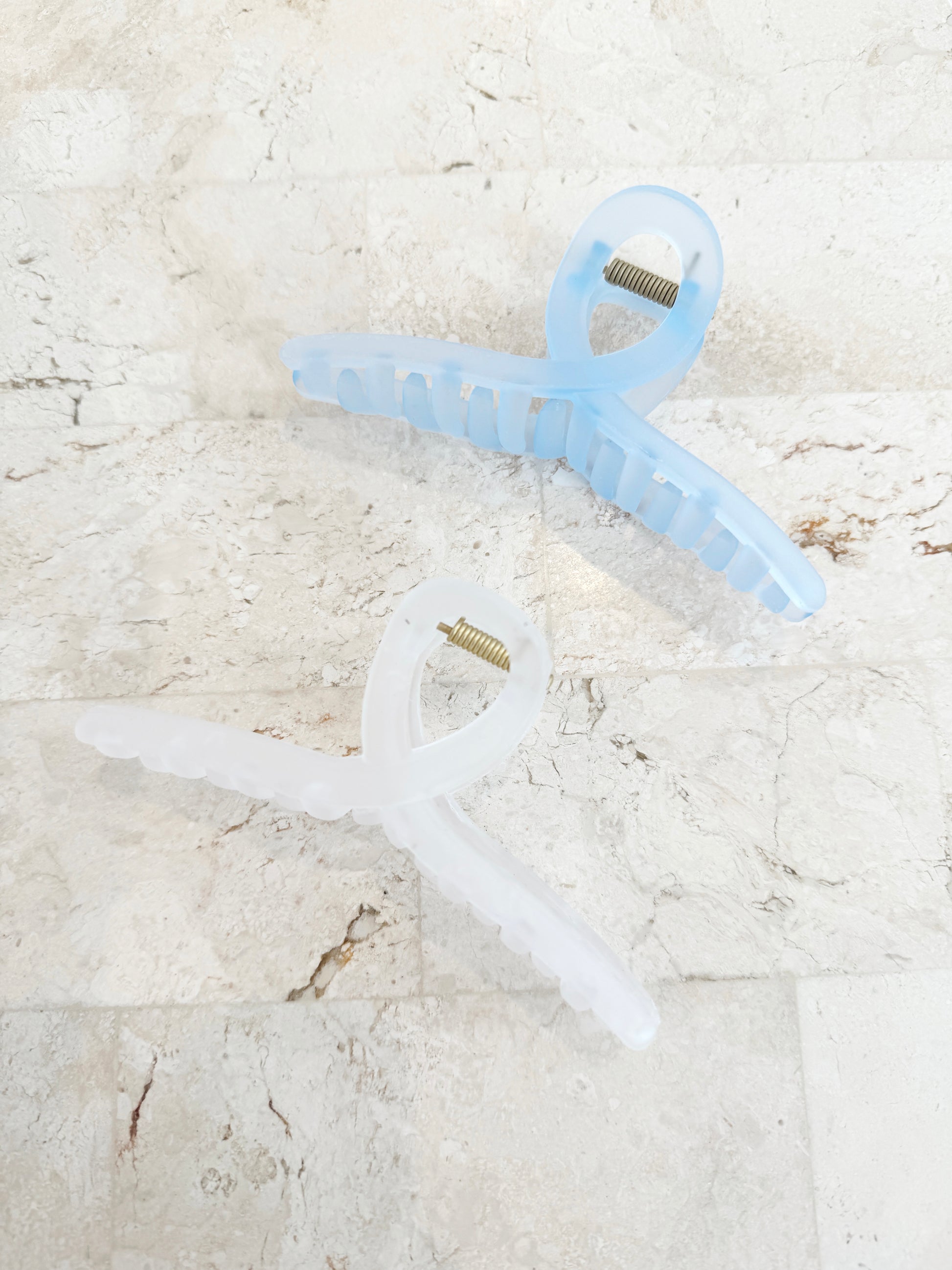 Mini Swirl Clip - Blue