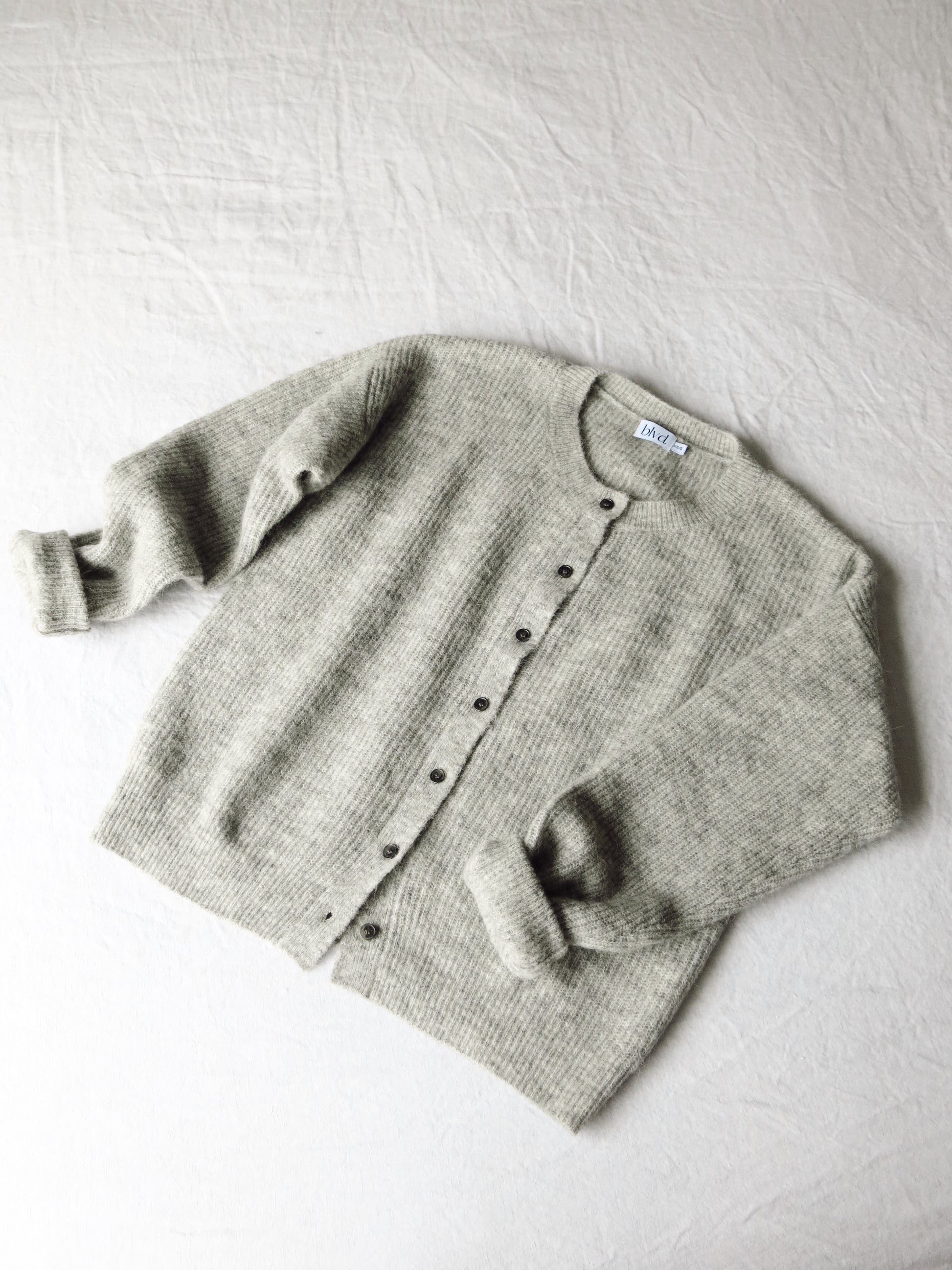 Finley Alpaca Cardigan - Grey Marle