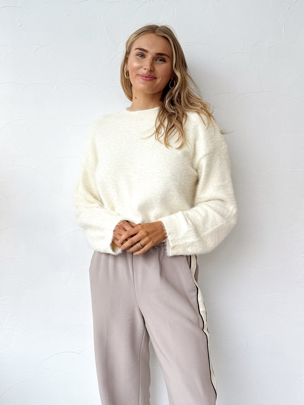 Angelina Knit Jumper - White