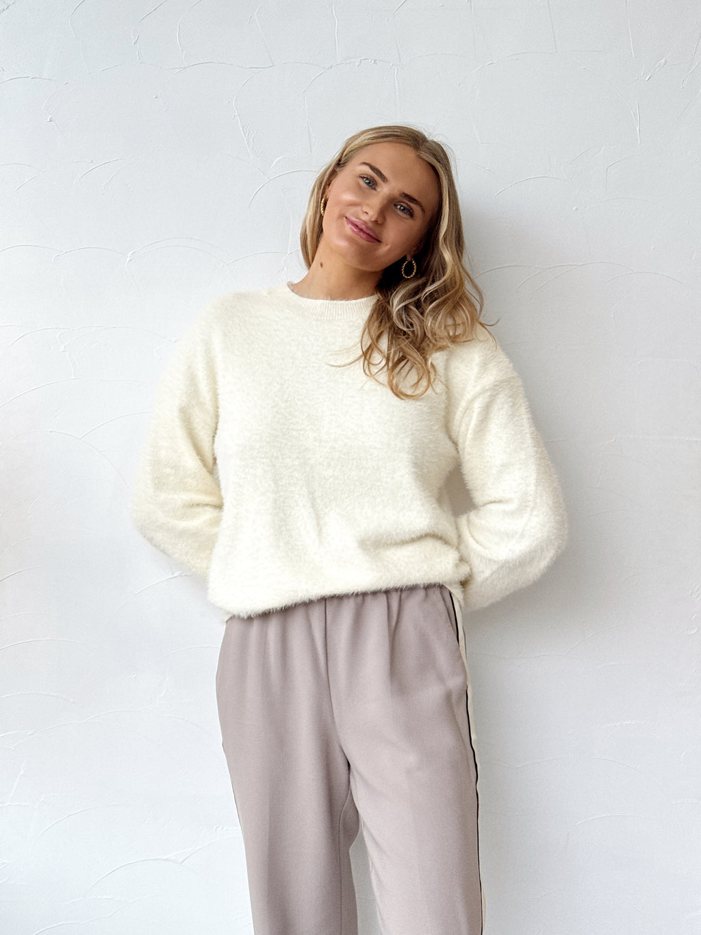 Angelina Knit Jumper - White