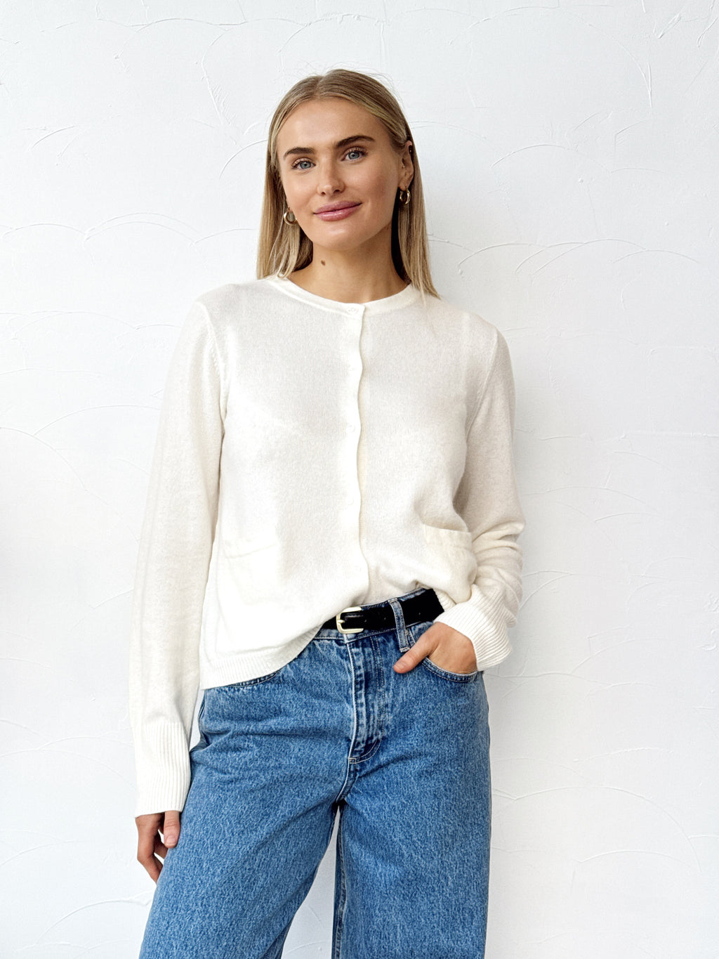 Dolly Cashmere Cardigan - Ivory