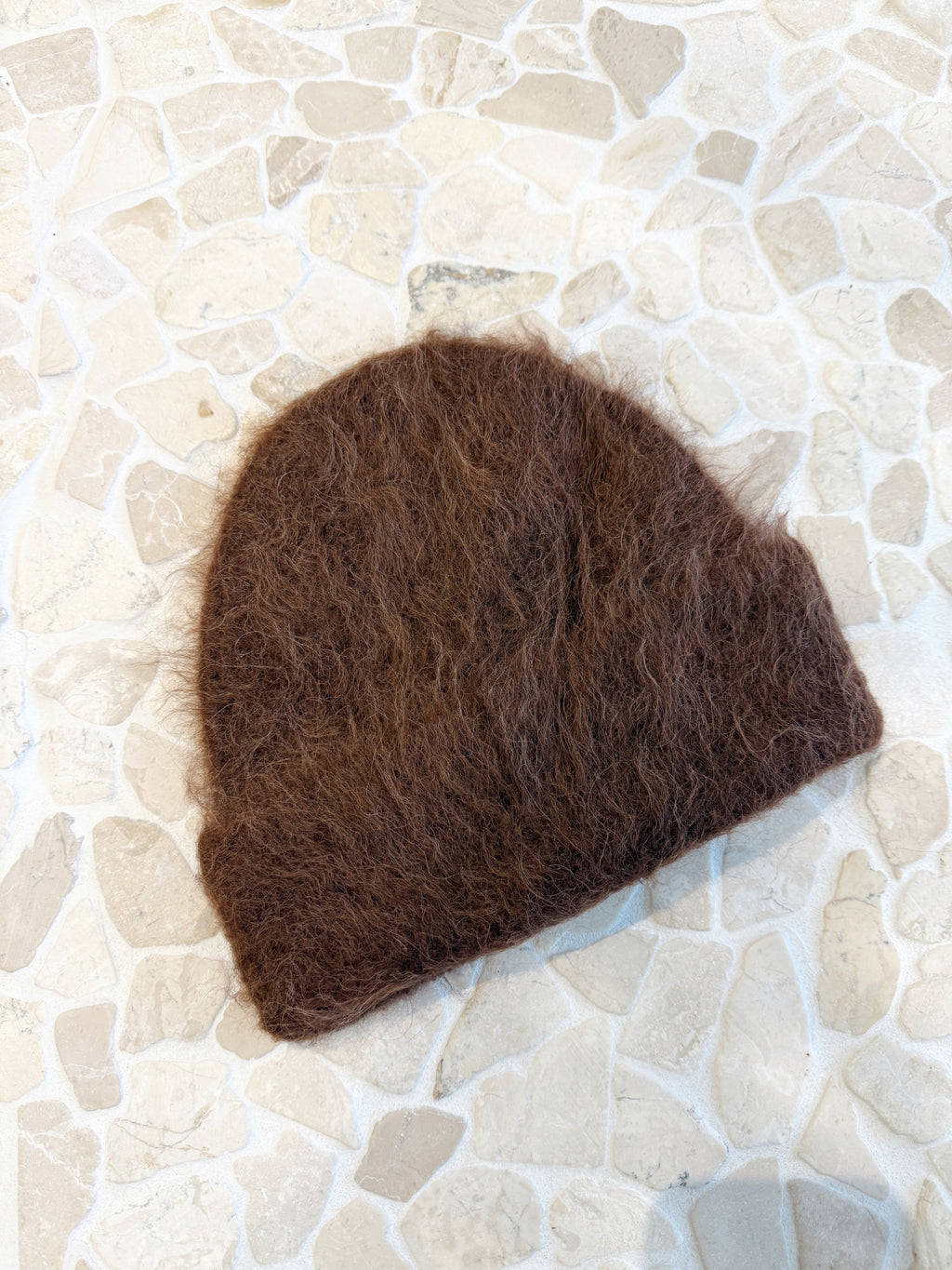 Mohair Beanie - Chocolate
